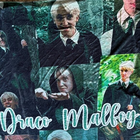 Draco Malfoy Collage Blanket Soft Fleece Throw Slytherin Harry Potter Fan Gift - Picture 4 of 11